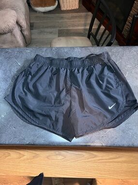 Nike Black Dri-FIT Athletic Shorts with Subtle Swoosh